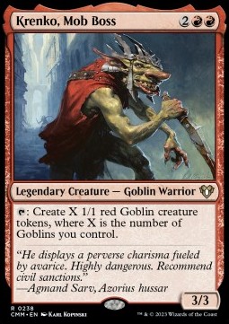 Krenko, Mob Boss - Commander Masters