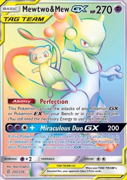 Mewtwo & Mew GX 
