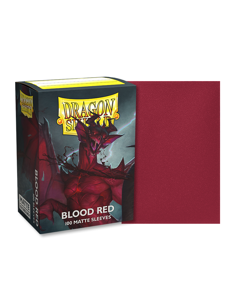 Dragon Shield Standard Sleeves Matte - Blood Red 