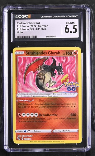 Radiant Charizard - PGO 11 - German - CGC 6.5 