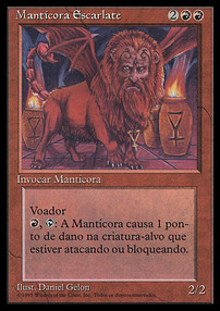 Crimson Manticore - Fourth Edition Black Bordered
