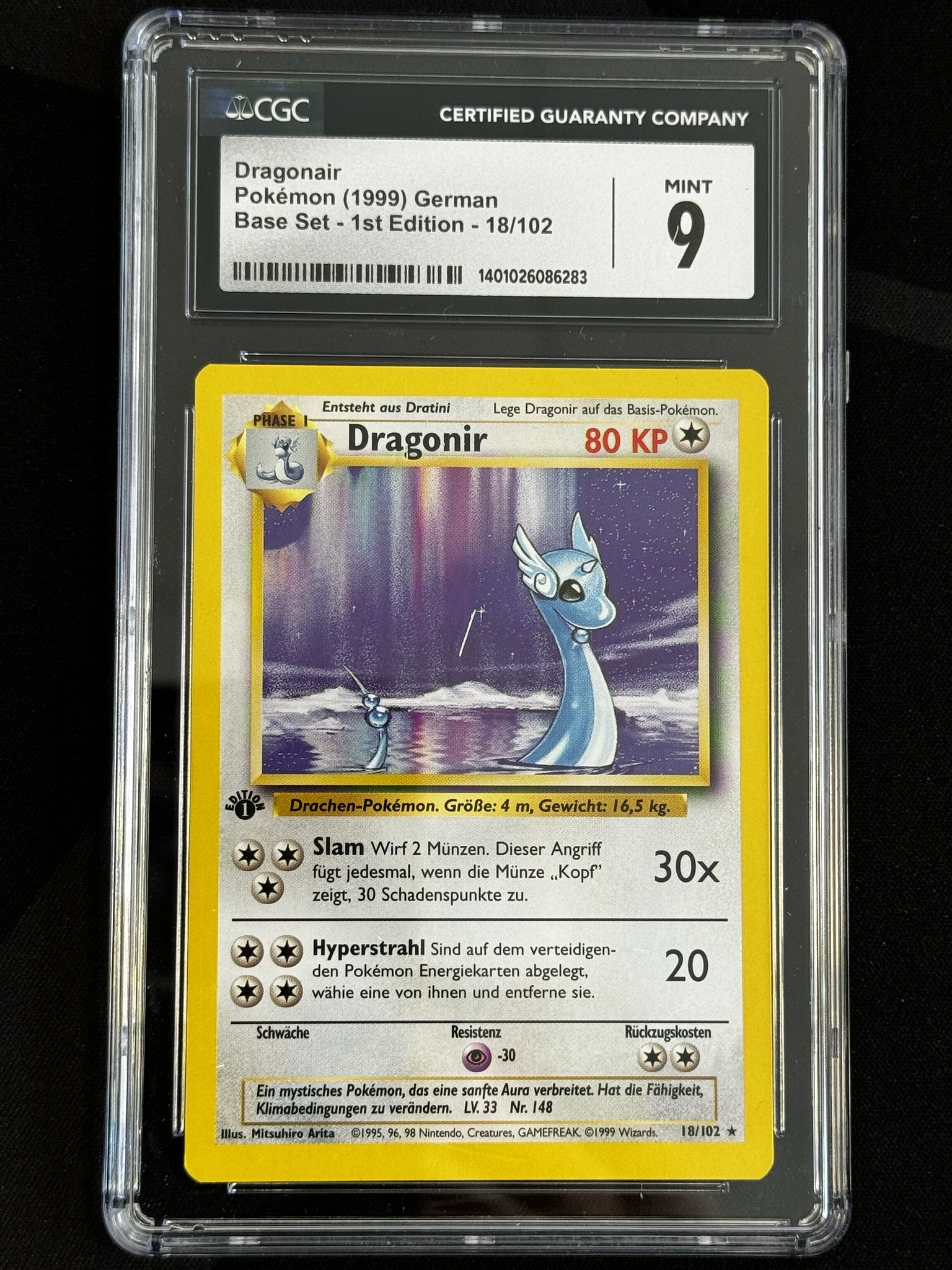 Dragonair - BS 18 - German - CGC 9 