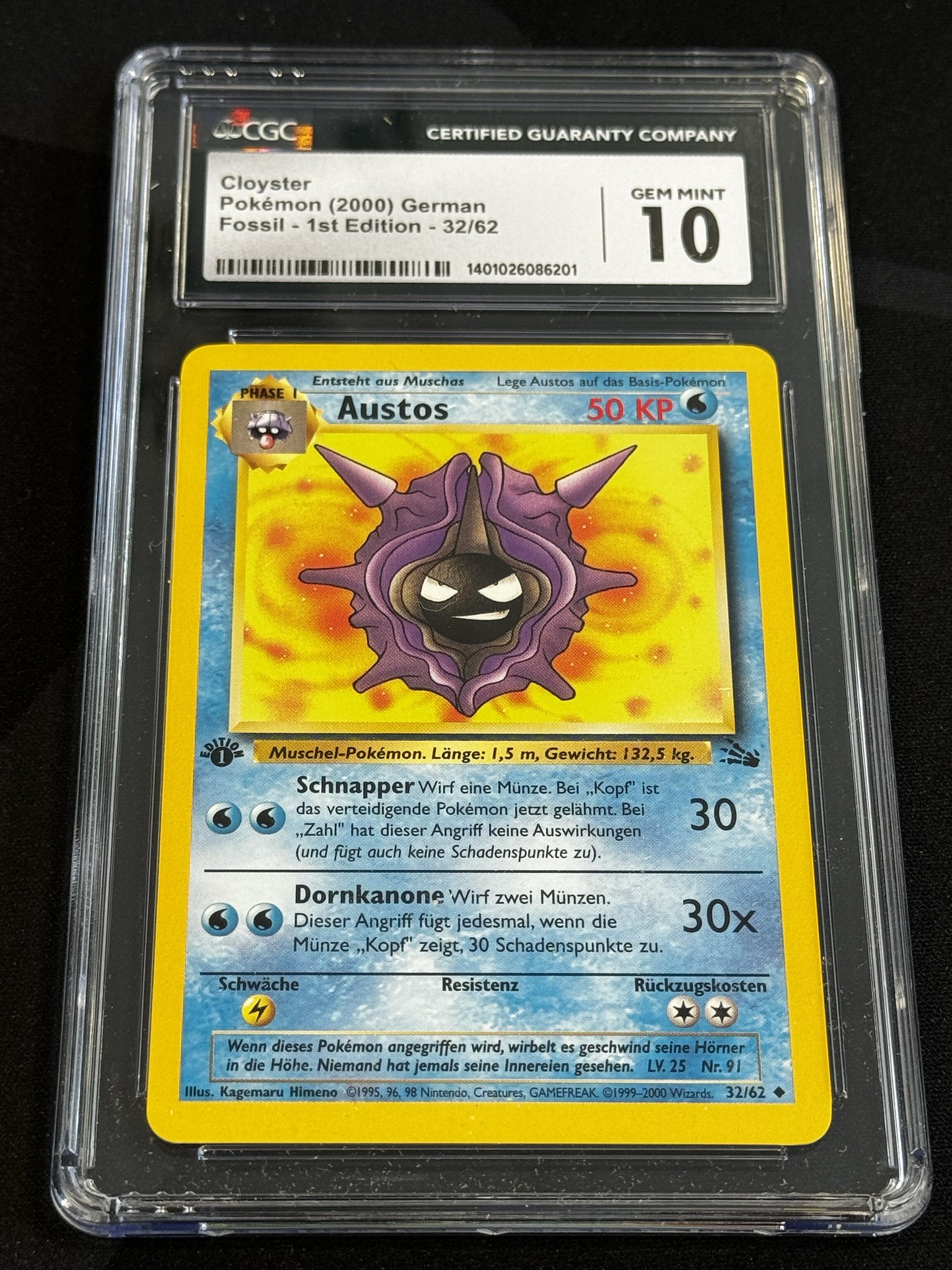 Cloyster - FO 32 - German - CGC 10