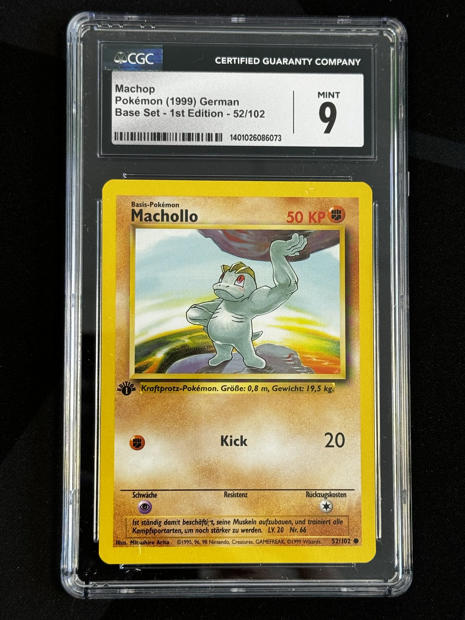 Machop - BS 52 - German - CGC 9