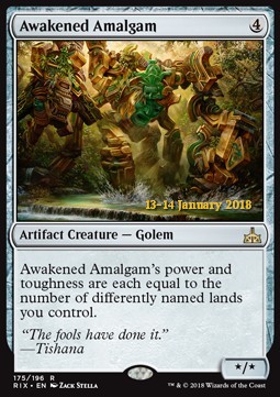 Awakened Amalgam - Rivals of Ixalan Promos 
