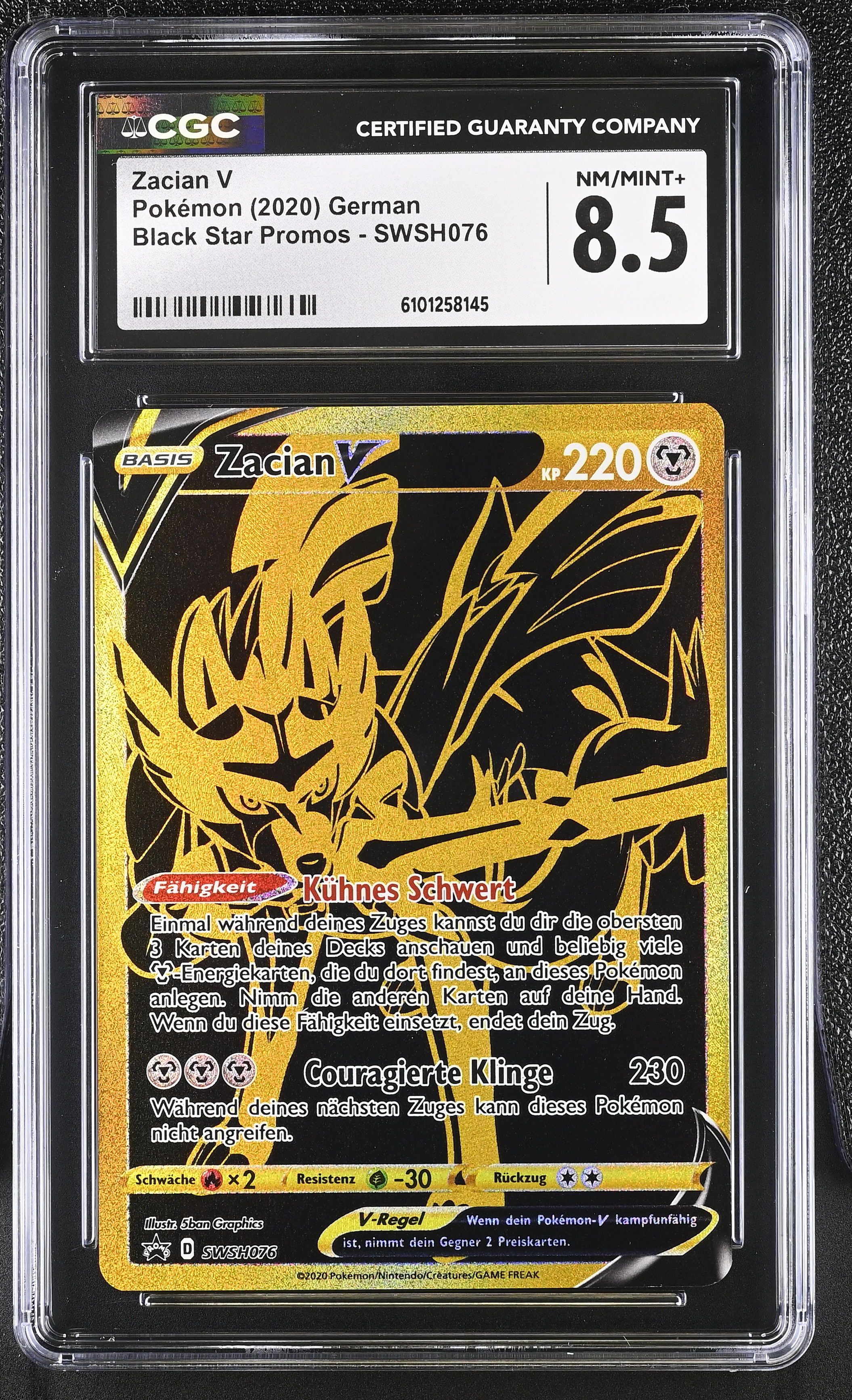 Zacian V - SWSH 76 - German - CGC 8.5