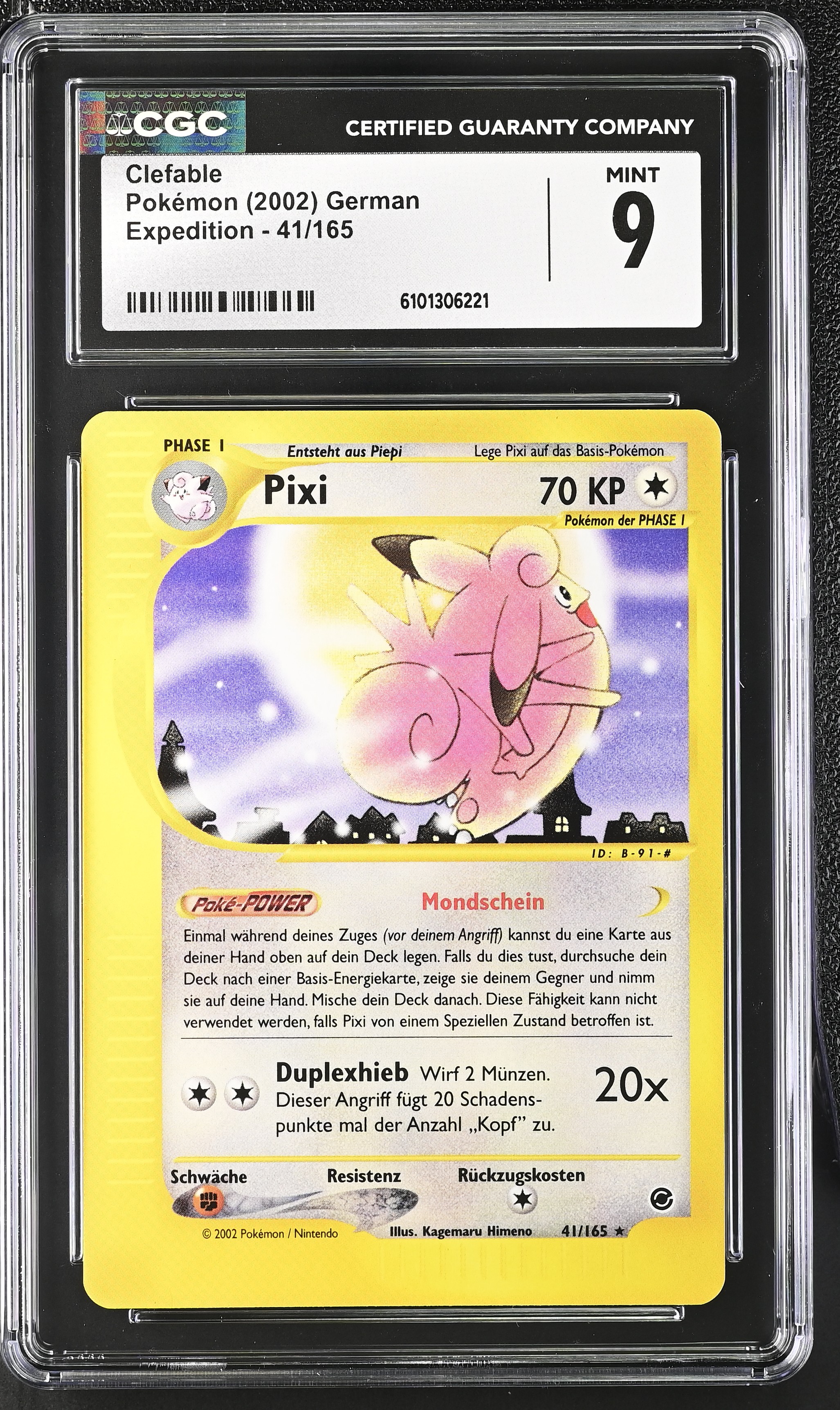 Clefable - EX 41 - German - CGC 9