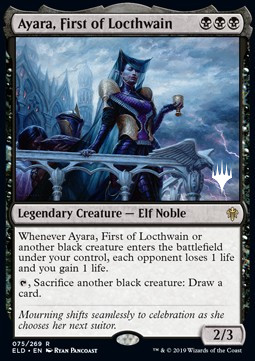 Ayara First of Locthwain (V.2) - Throne of Eldraine Promos 
