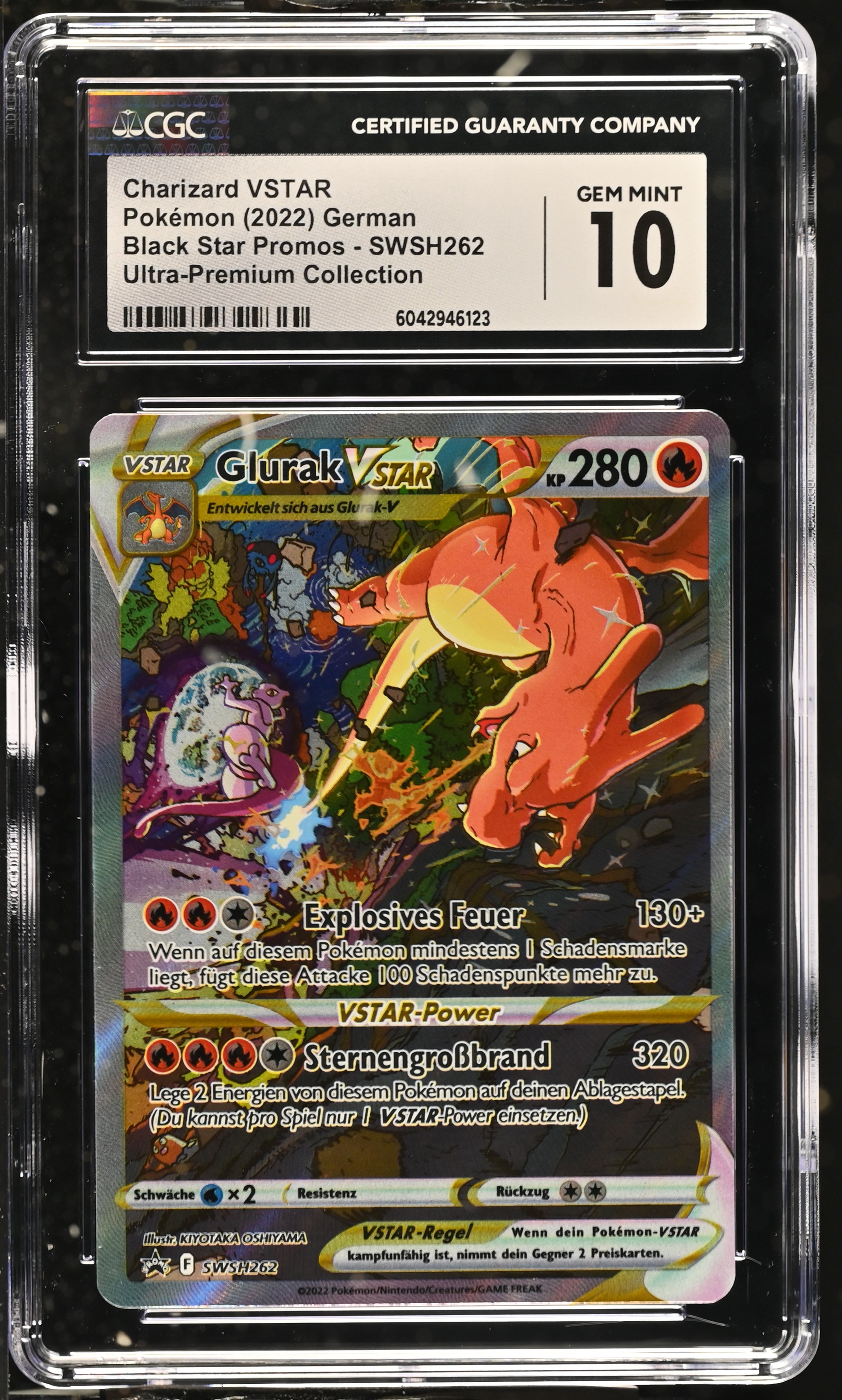 Charizard VSTAR - SWSH 262 - German - CGC 10