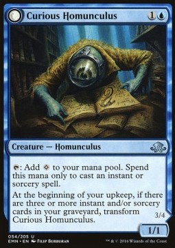 Curious Homunculus Voracious Reader - Eldritch Moon 