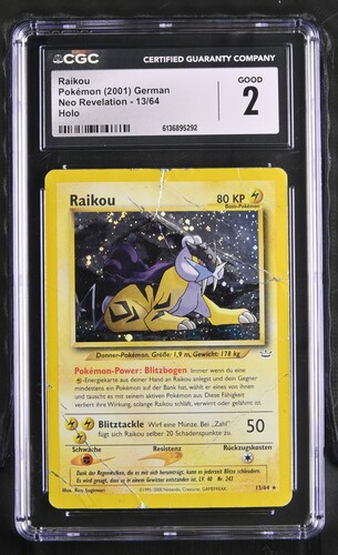 Raikou (Holo) - NR 13 - German - CGC 2 