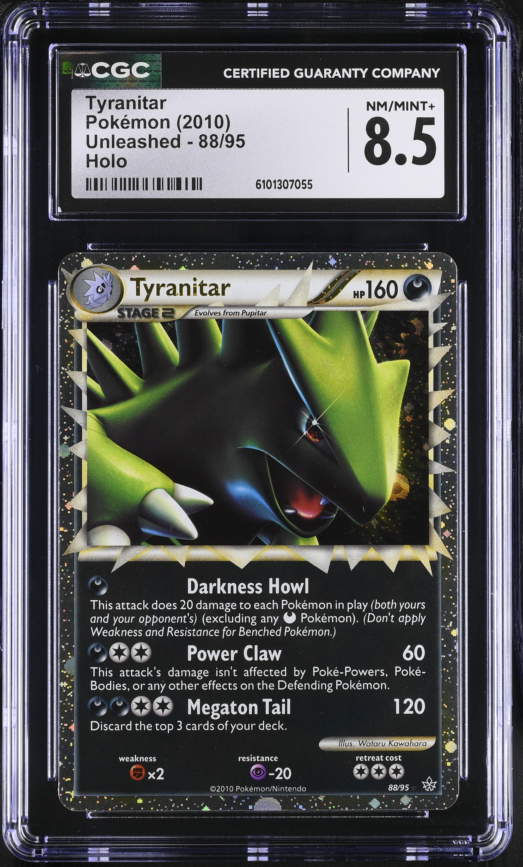 Tyranitar (Darkness Howl) - UL 88 - English - CGC 8.5 