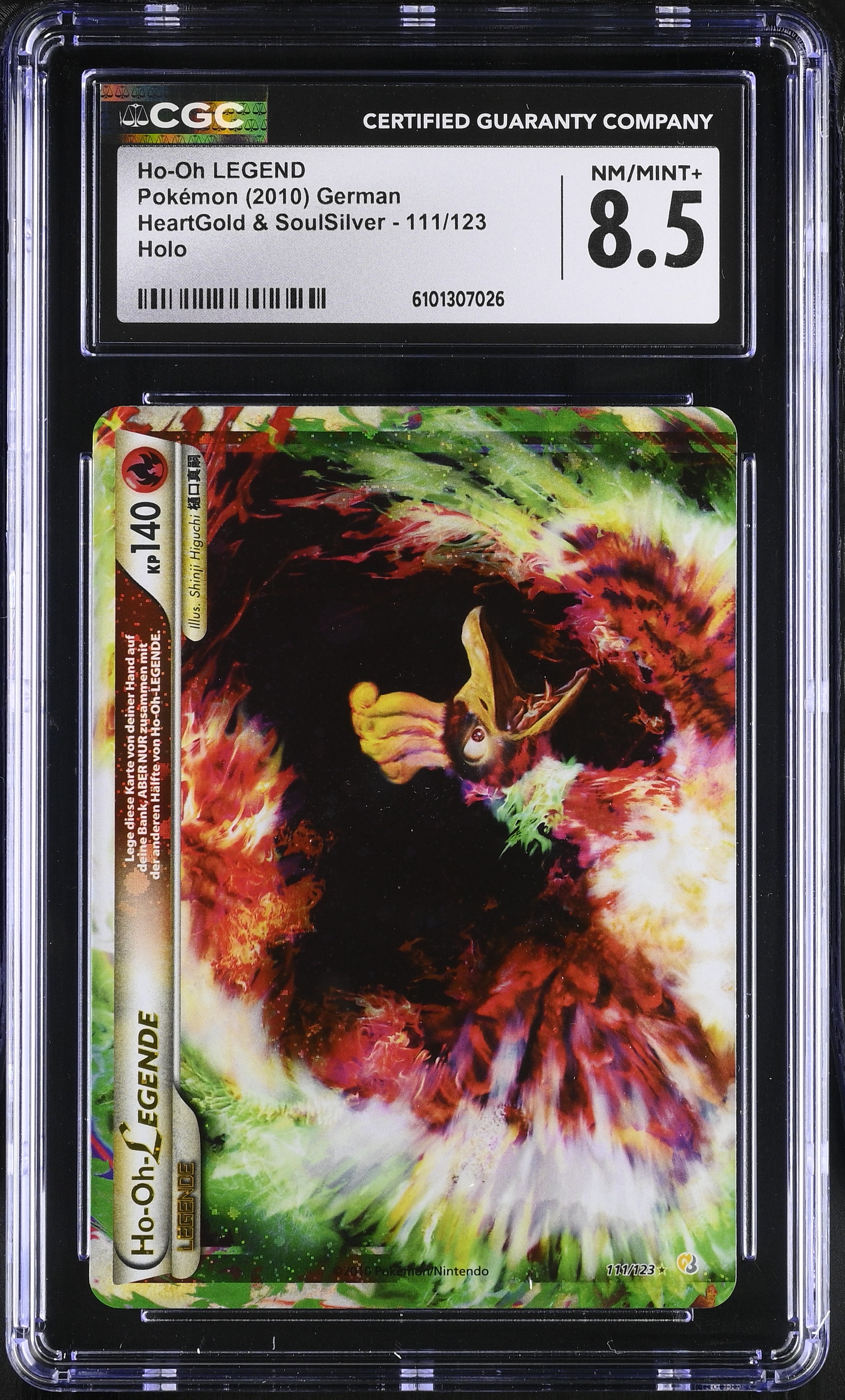Ho-Oh LEGEND (Top) - HS 111 - German - CGC 8.5 