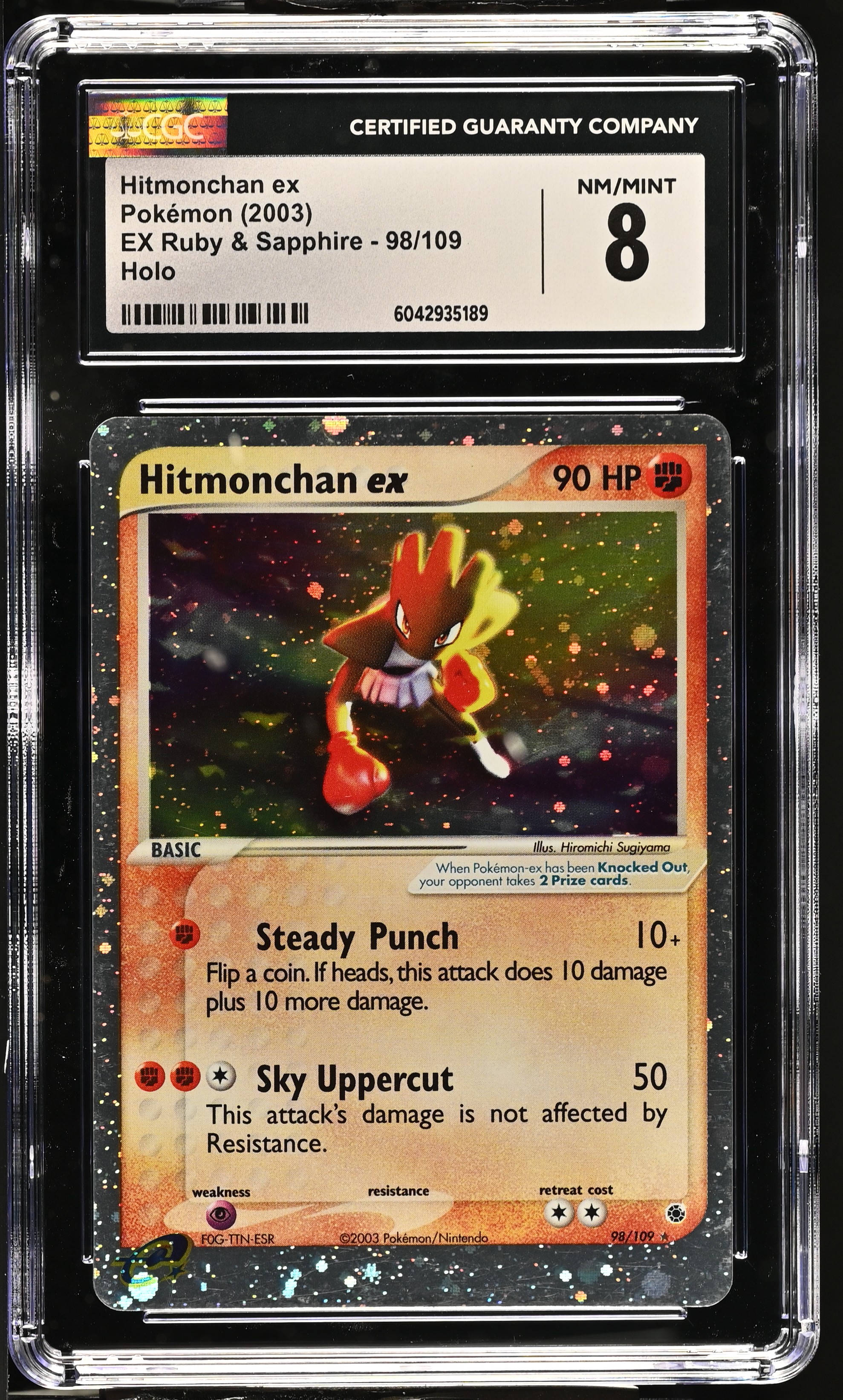 Hitmonchan ex - RS 98 - English - CGC 8 