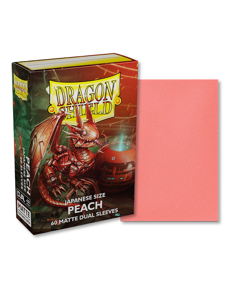 Dragon Shield Japanese Sleeves Dual Matte - Peach