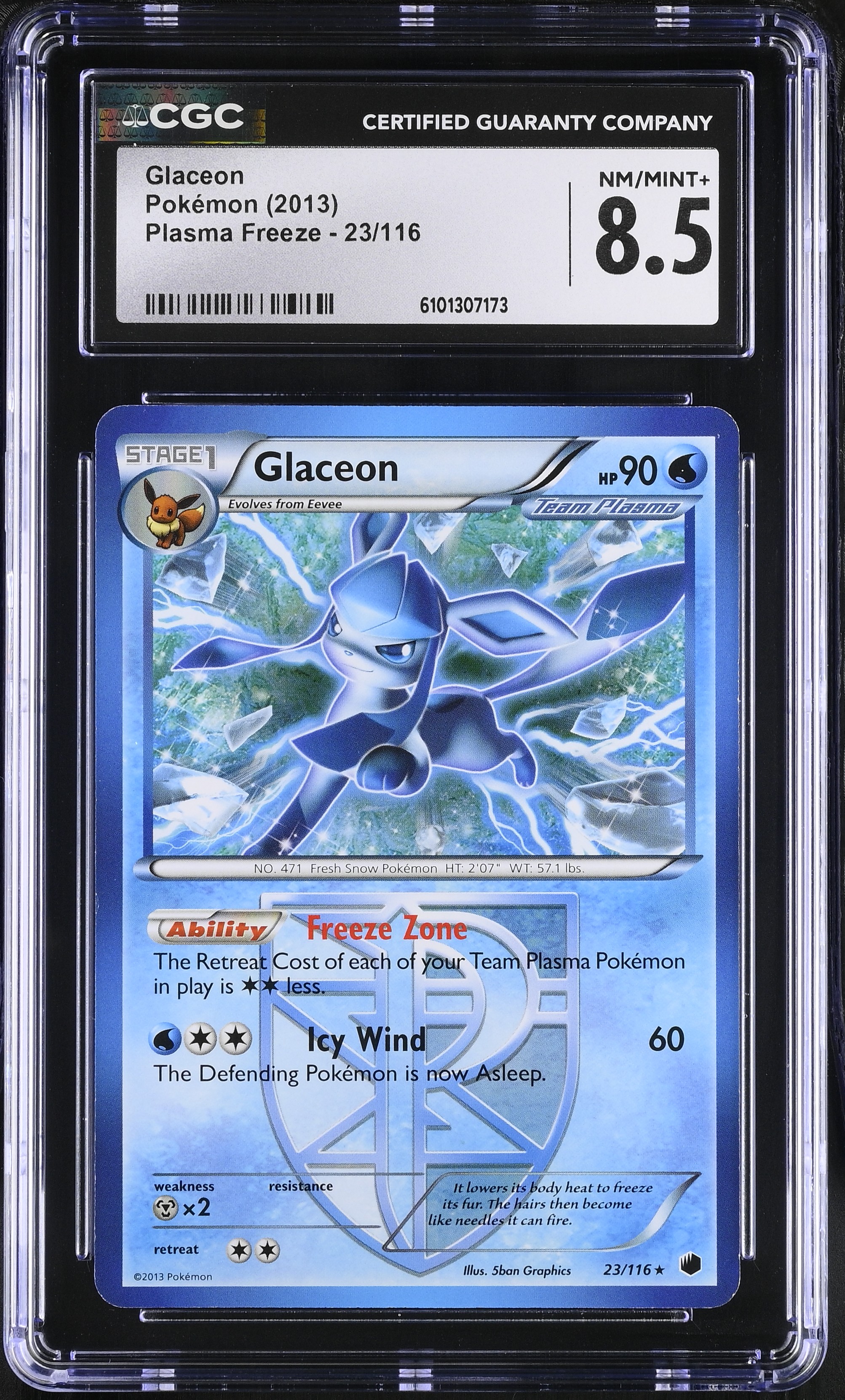 Glaceon - PLF 23 - English - CGC 8.5 