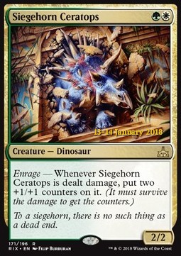 Siegehorn Ceratops - Rivals of Ixalan Promos 