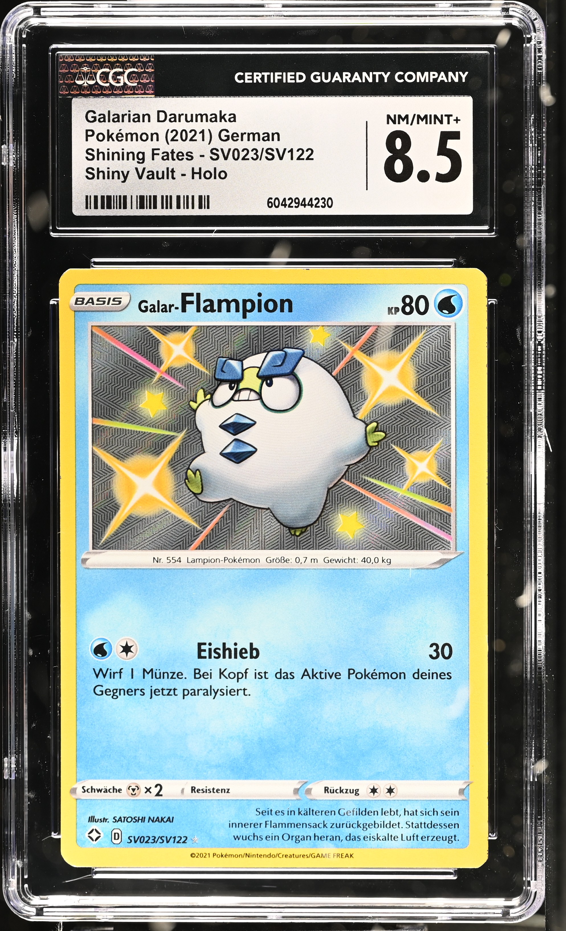 Galarian Darumaka - SHF 23 - German - CGC 8.5