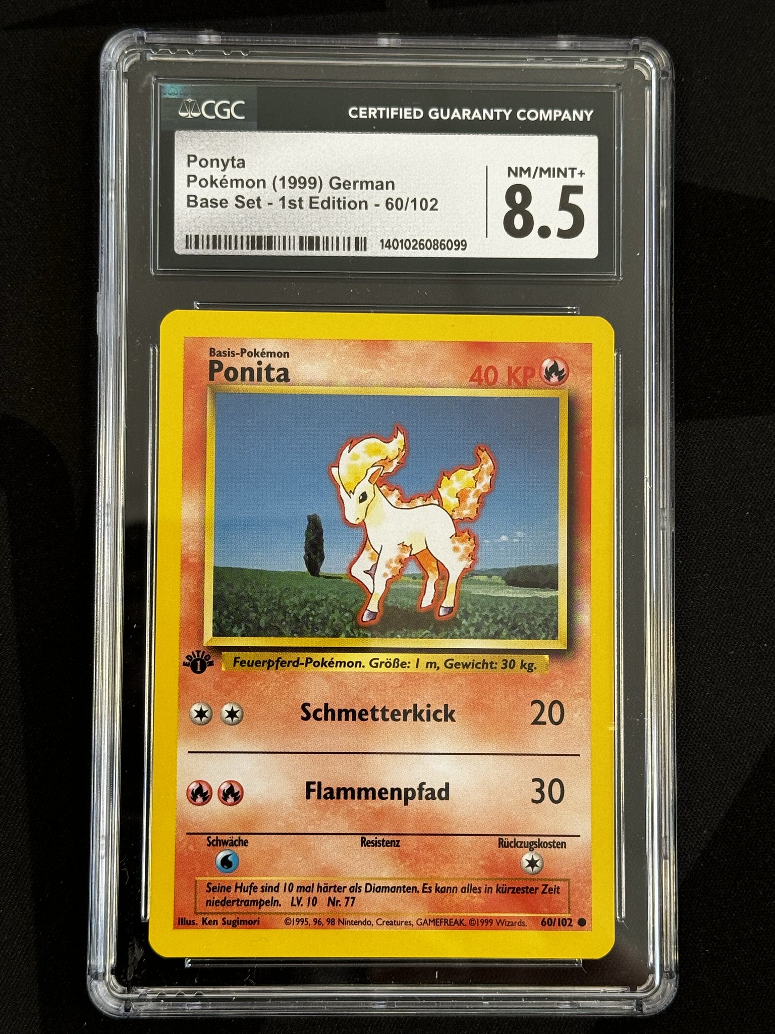 Ponyta - BS 60 - German - CGC 8.5 