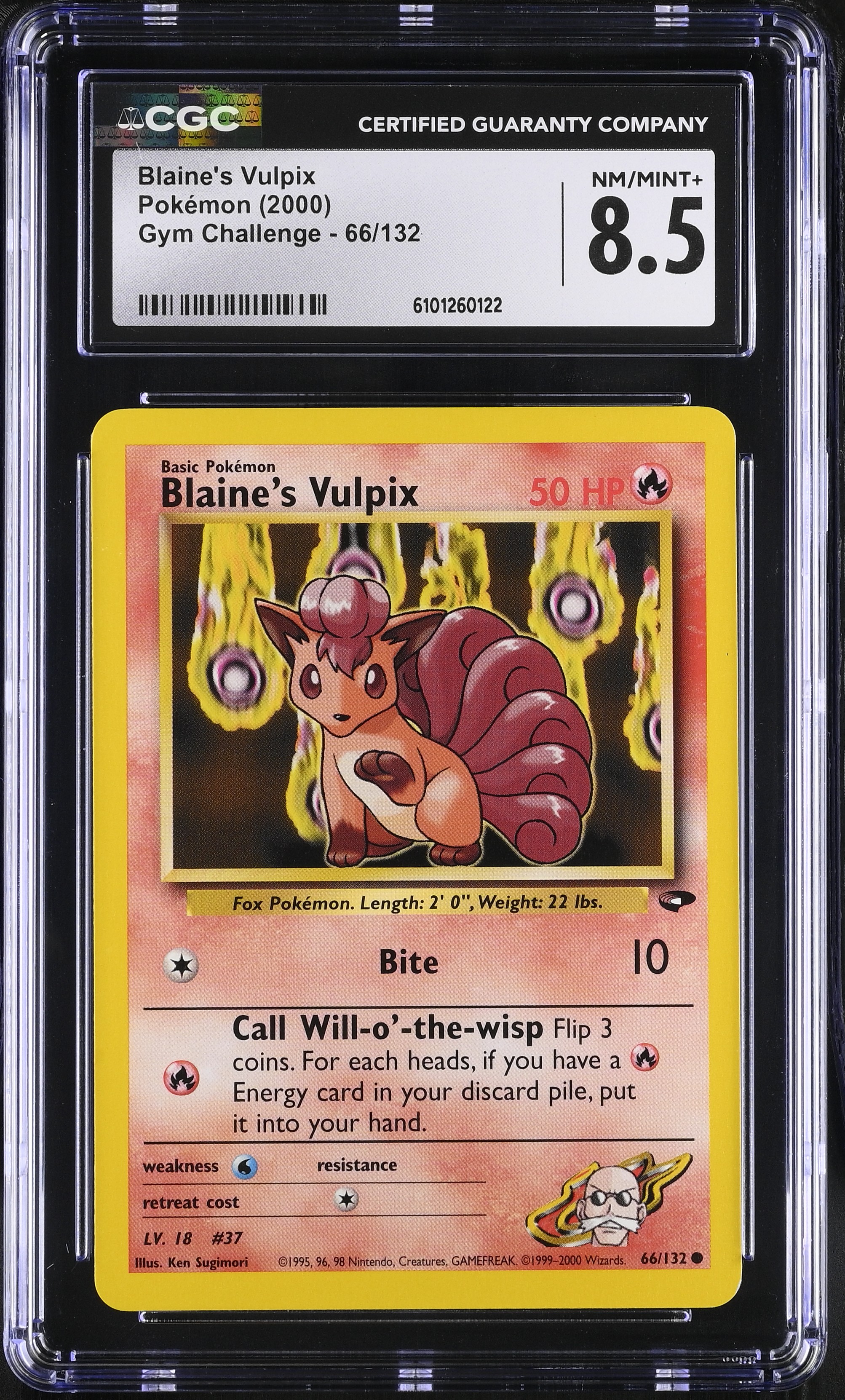 Blaine's Vulpix - GC 66 - English - CGC 8.5 