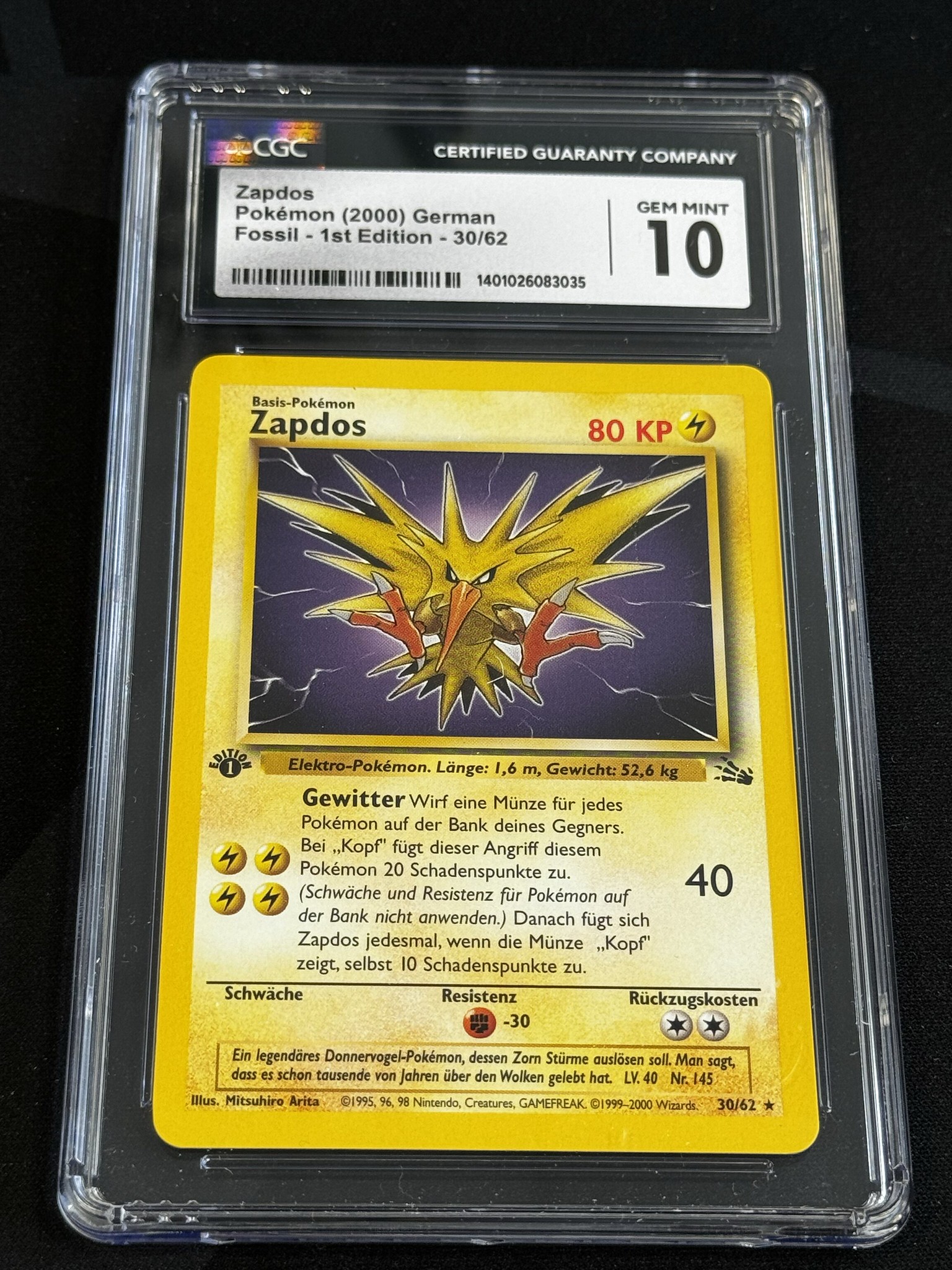 Articuno - FO 17 - German - CGC 10 