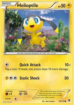 Helioptile (Quick Attack) 