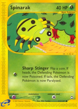 Spinarak (Sharp Stinger) 