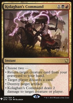 Kolaghans Command - Mystery Booster 