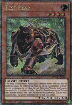 Test Bear (V.2 Quarter Century Secret Rare) 