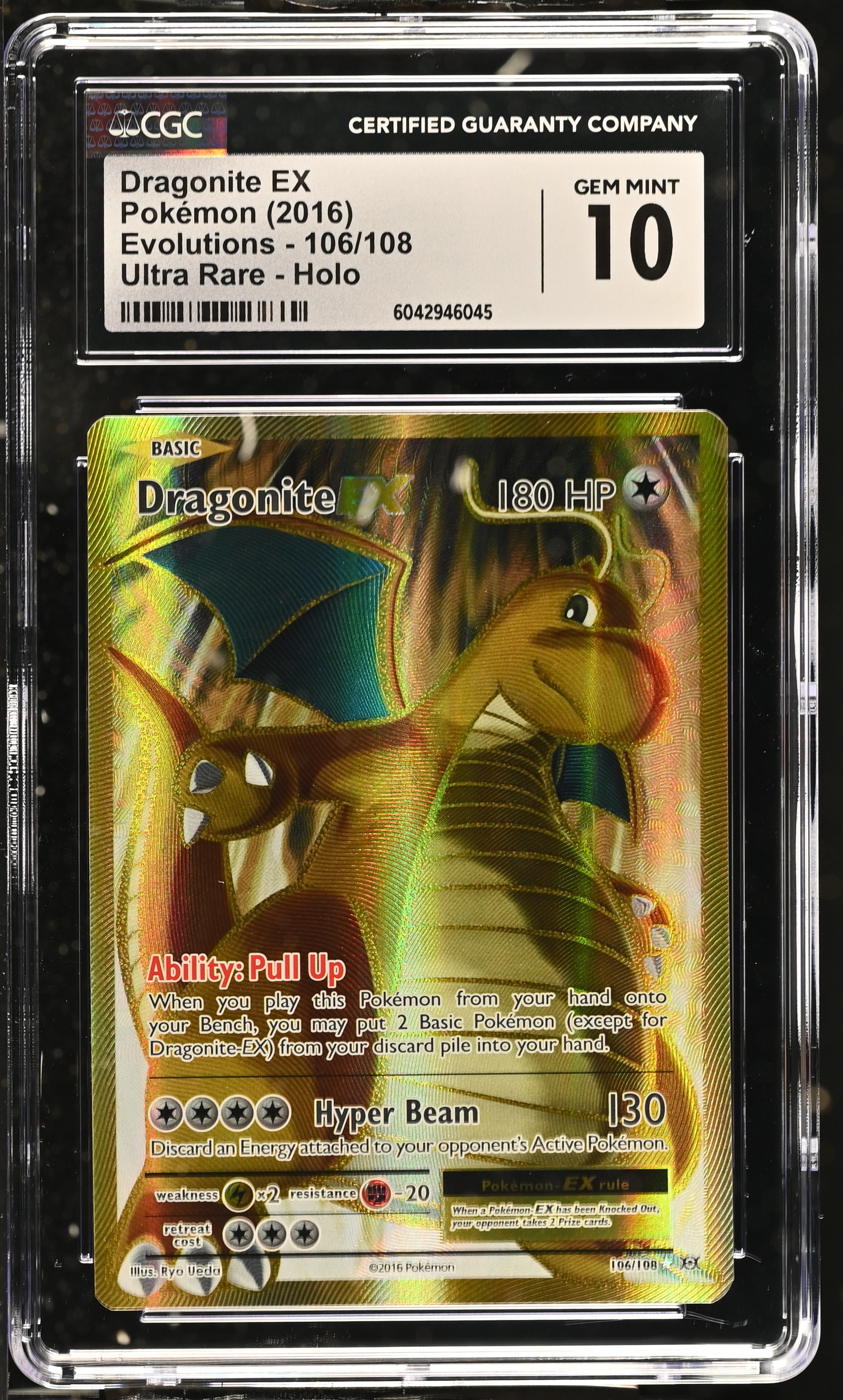 Dragonite EX - EVO 106 - English - CGC 10 