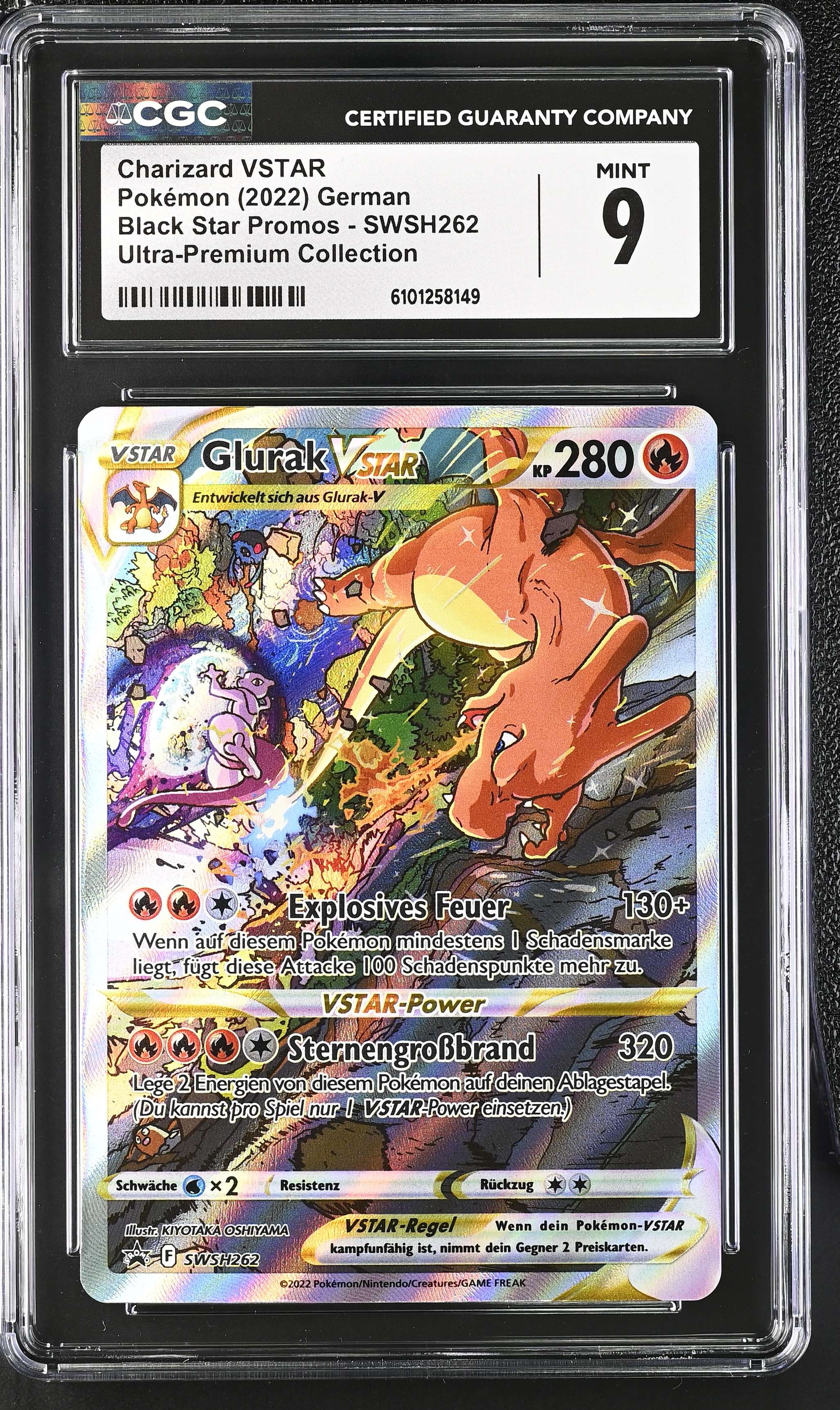 Charizard VSTAR - SWSH 262 - German - CGC 9