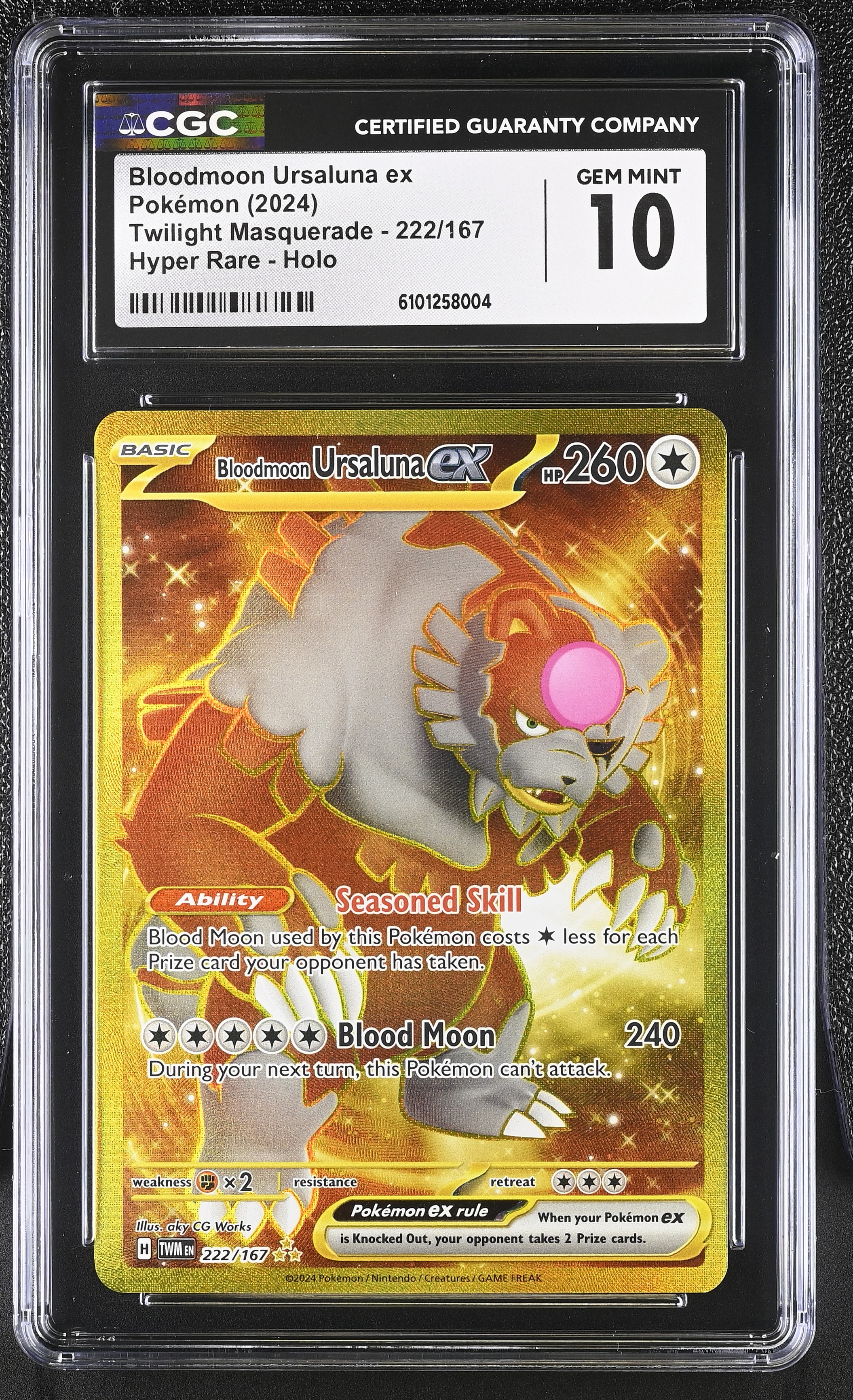Bloodmoon Ursaluna ex - TWM 222 - English - CGC 10 