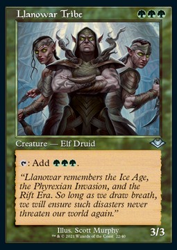 Llanowar Tribe (V.1) - Modern Horizons Retro Frame Cards 