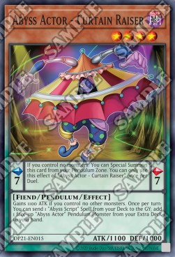 Abyss Actor - Curtain Raiser 