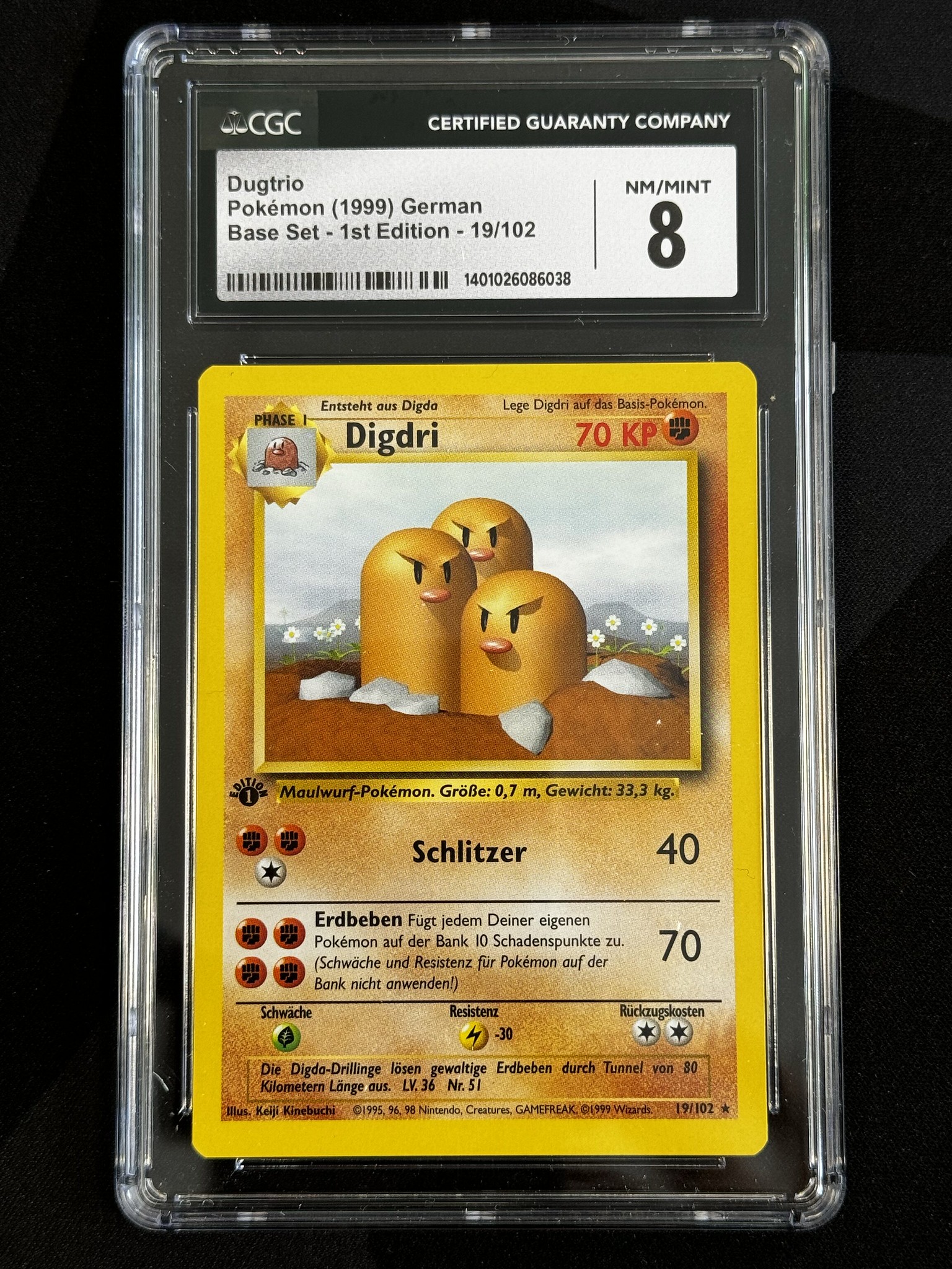 Dugtrio - BS 19 - German - CGC 8