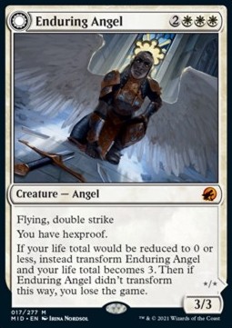 Enduring Angel Angelic Enforcer - Innistrad Midnight Hunt 
