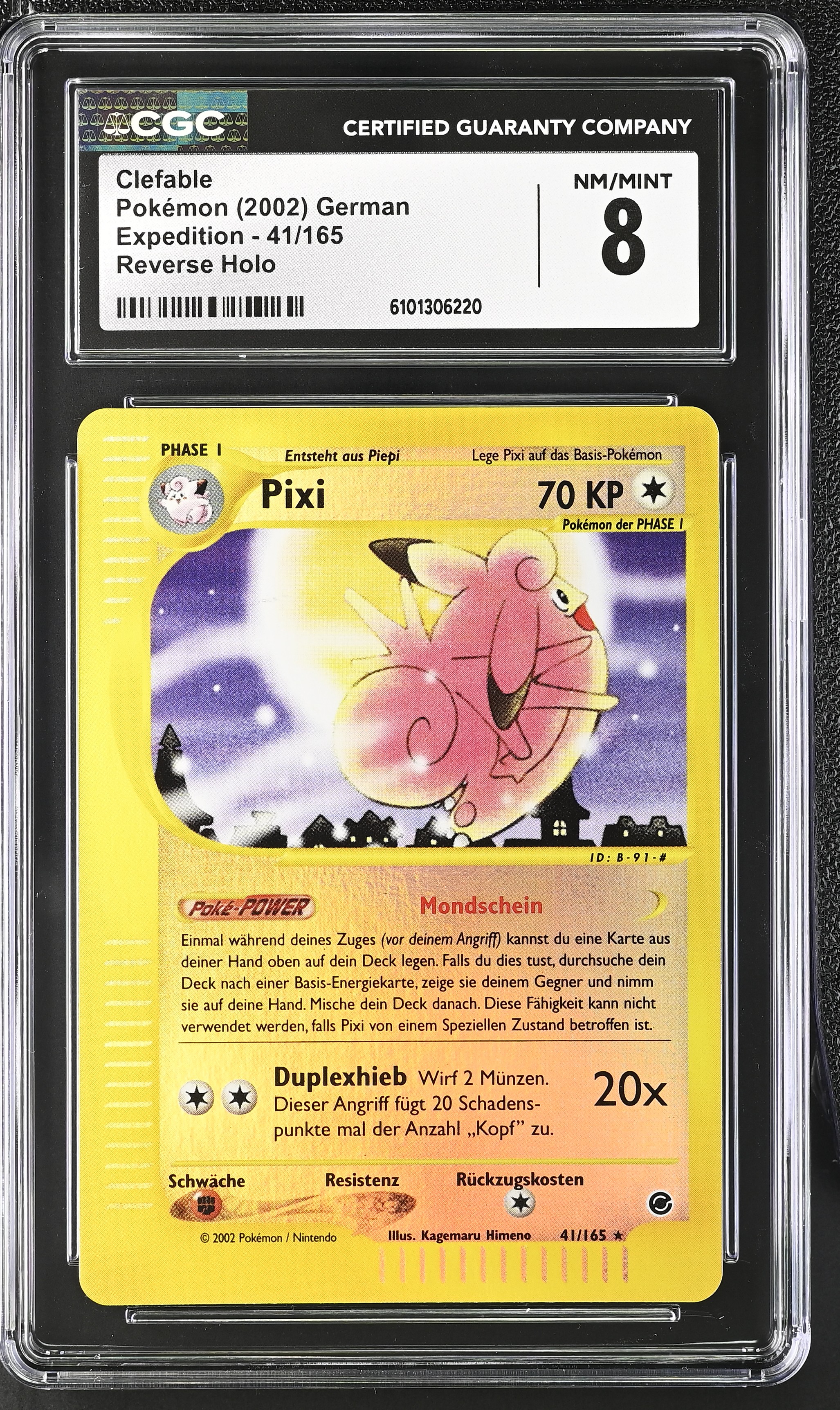 Clefable - EX 41 - German - CGC 8