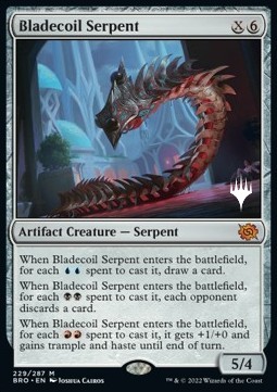 Bladecoil Serpent (V.2) - The Brothers War Promos