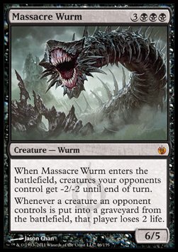 Massacre Wurm - Mirrodin Besieged