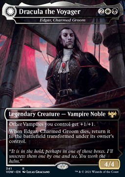 Edgar Charmed Groom Edgar Markovs Coffin (V.2) - Innistrad Crimson Vow Extras 