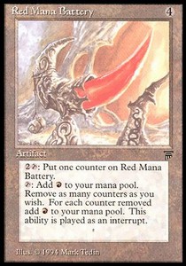 Red Mana Battery - Legends 