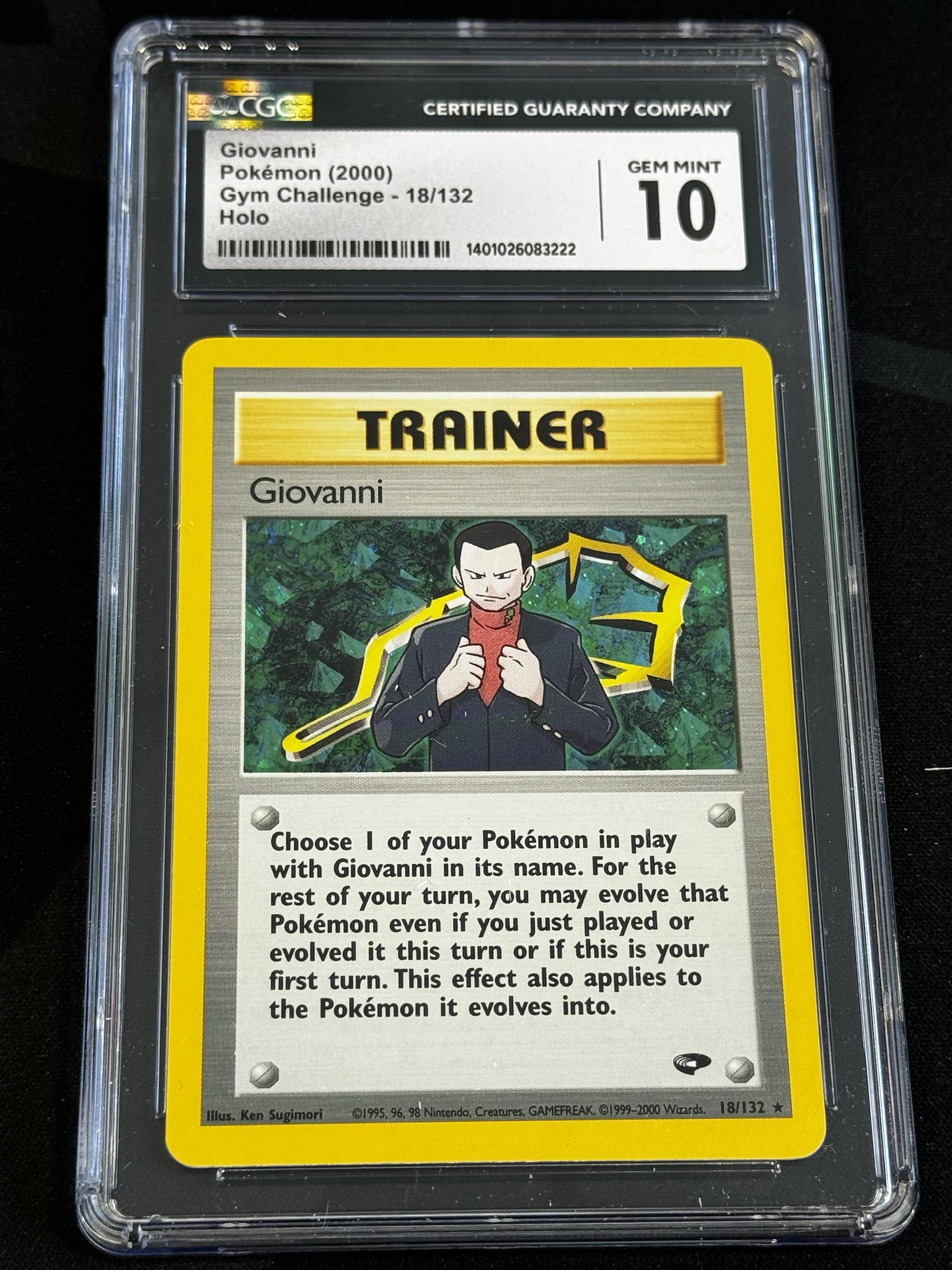 Pokemon Giovanni 2024 18/132 First Edition Holo