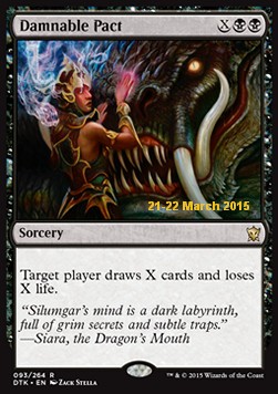 Damnable Pact - Dragons Of Tarkir Promos 