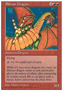 Shivan Dragon - Fifth Edition 