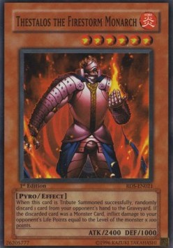 Thestalos the Firestorm Monarch (V.1 - Super Rare) 
