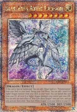 Blue Eyes Abyss Dragon (V.5 Quarter Century Secret Rare)