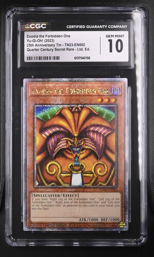 Exodia the Forbidden One - TN23 2 - English - CGC 10 